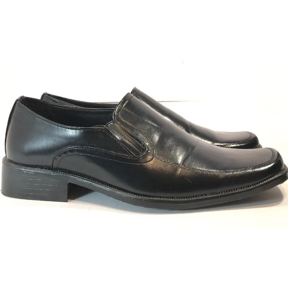 Tim Evans England Mens‎ Size 12 Black Square Toe Loafer